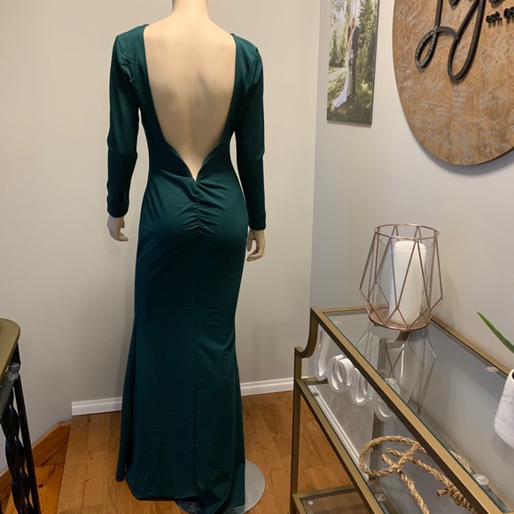 Long sleeve floor length dress - Picture 2 of 4